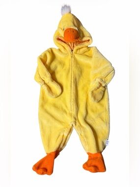 First Moments Yellow Duck One-Piece. Size 3-6 months. Super soft  Halloween